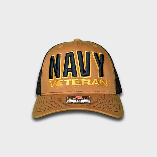 3D embroidered Navy veteran Hat